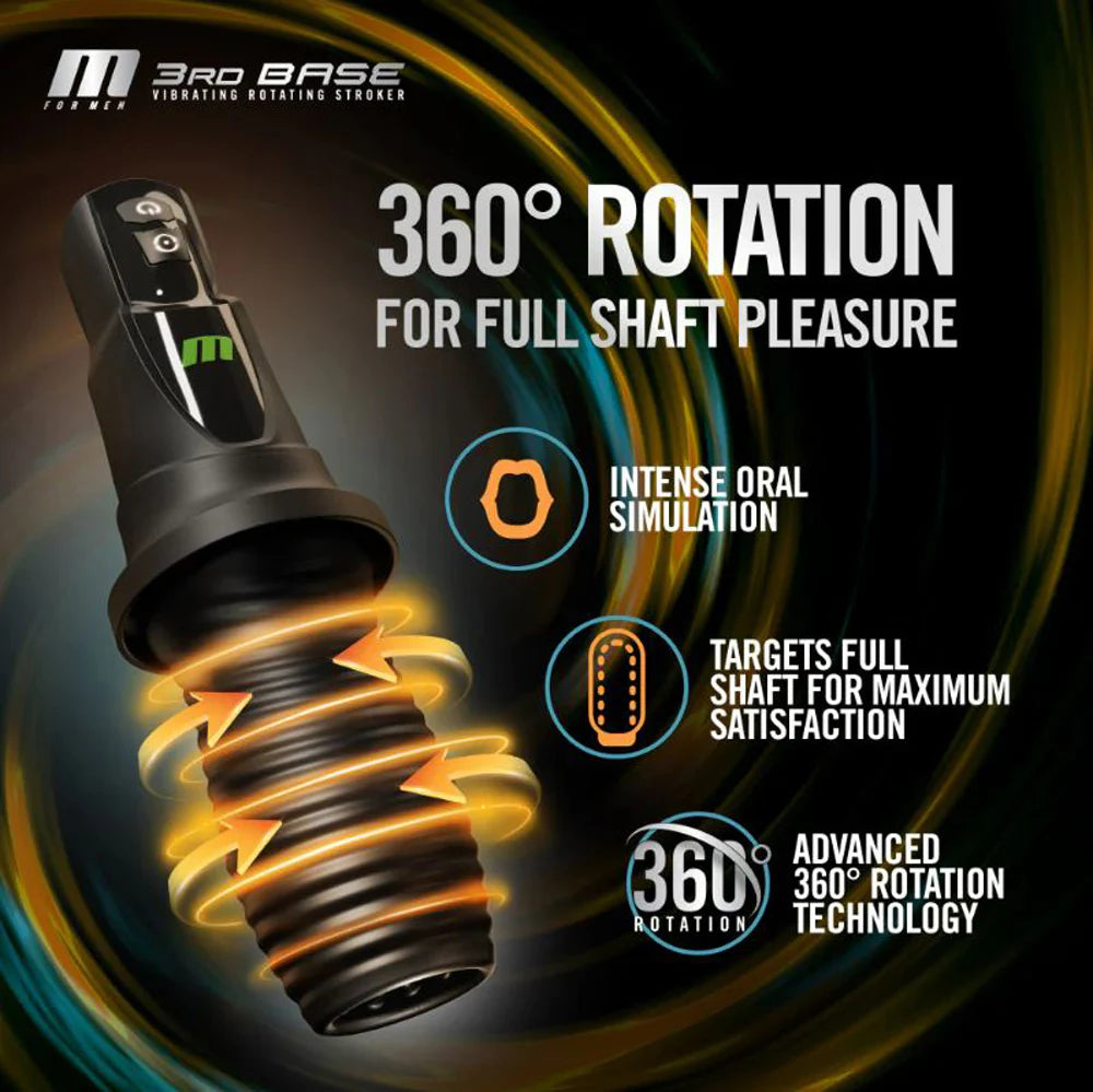 M for Men ''3rd Base'' Rotate Vibe -Black