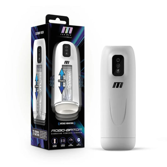 M for Men 'Robo-Bator' Turbo Boost Stroker -White