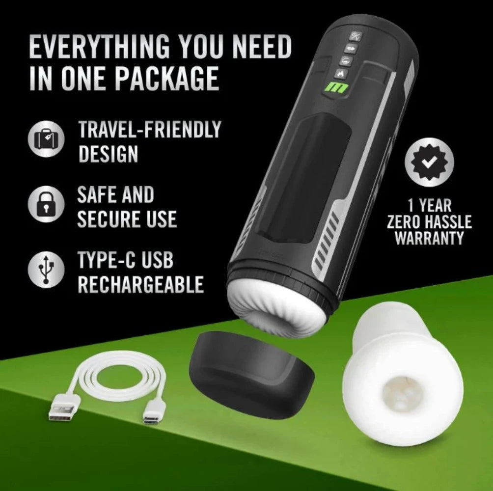 M for Men 'Master Blaster' Masturbator -Black