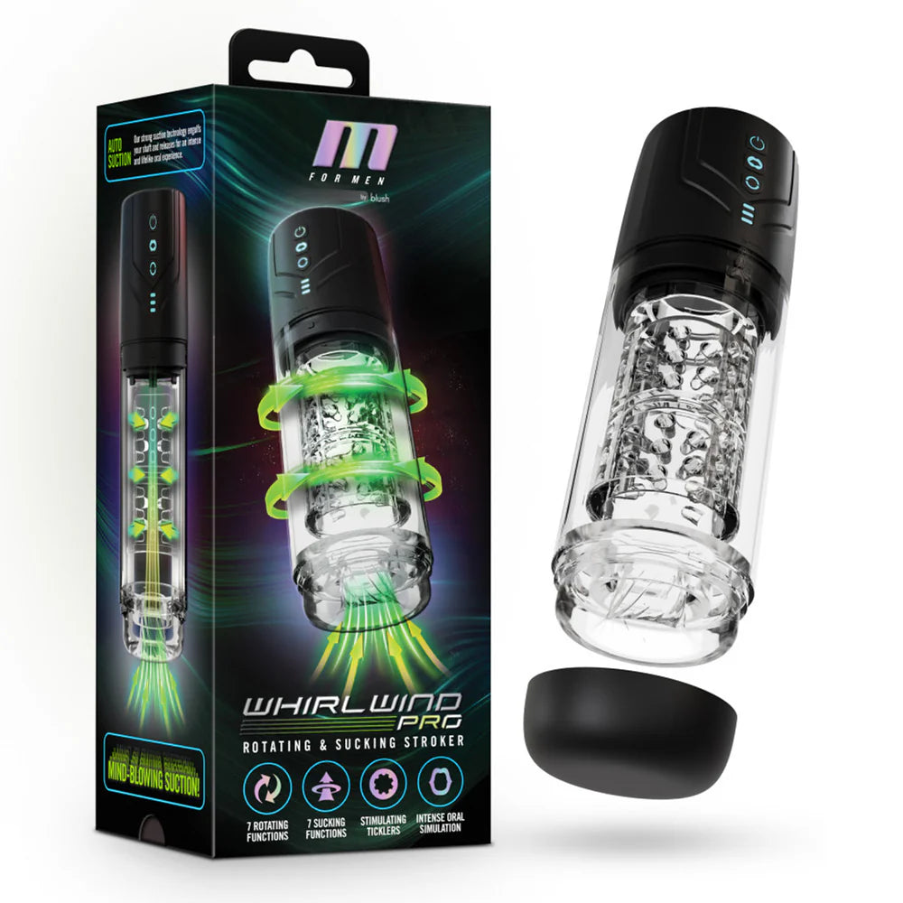 M for Men "Whirlwind Pro" Masturbator -Black