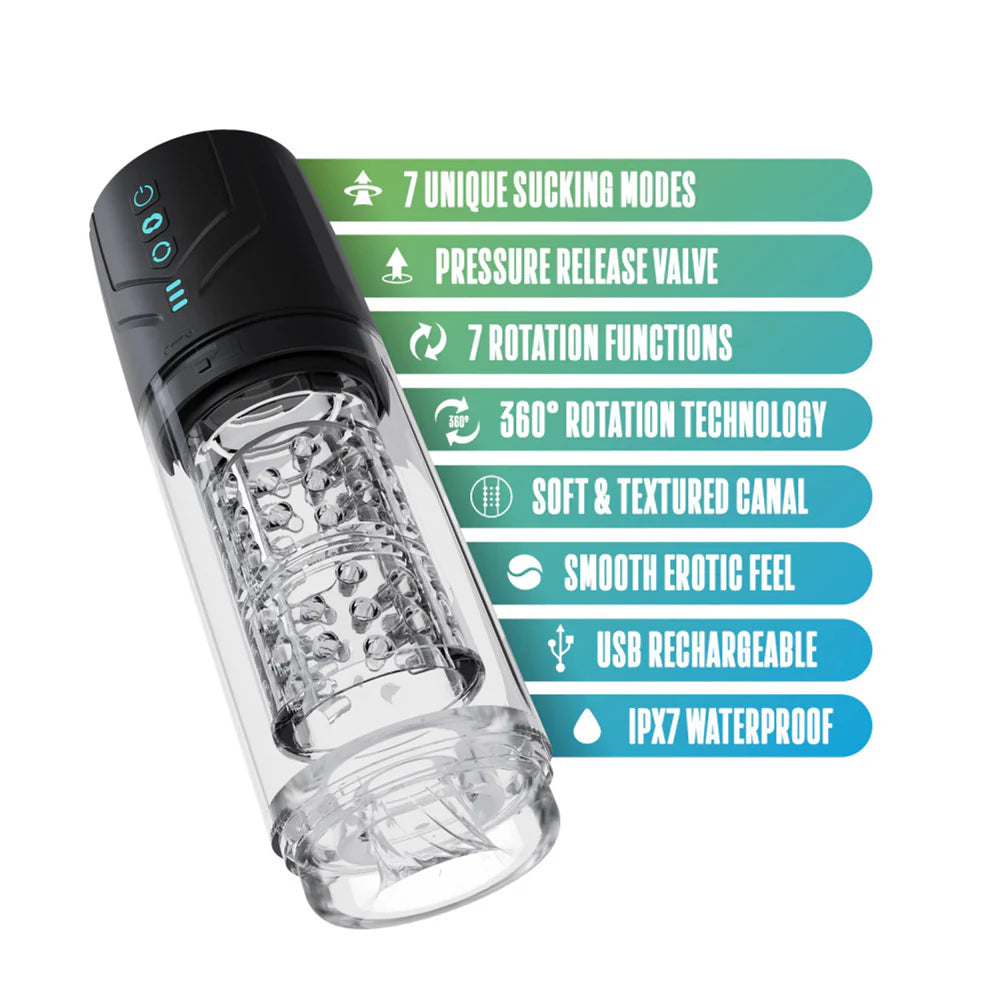 M for Men "Whirlwind Pro" Masturbator -Black