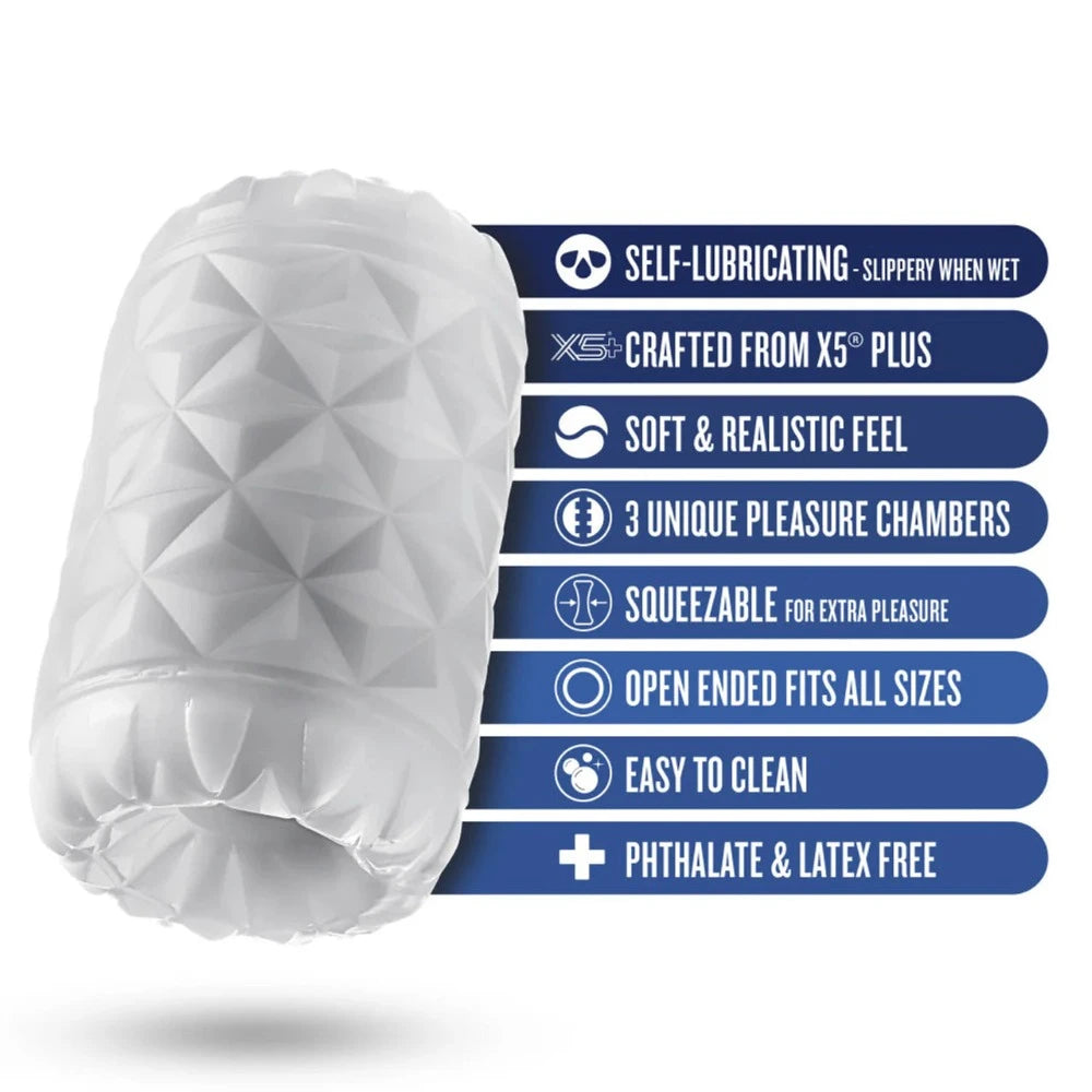 Rize "Reakt "Self-Lubricating Stroker -White
