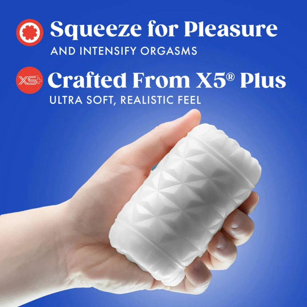 Rize "Reakt "Self-Lubricating Stroker -White