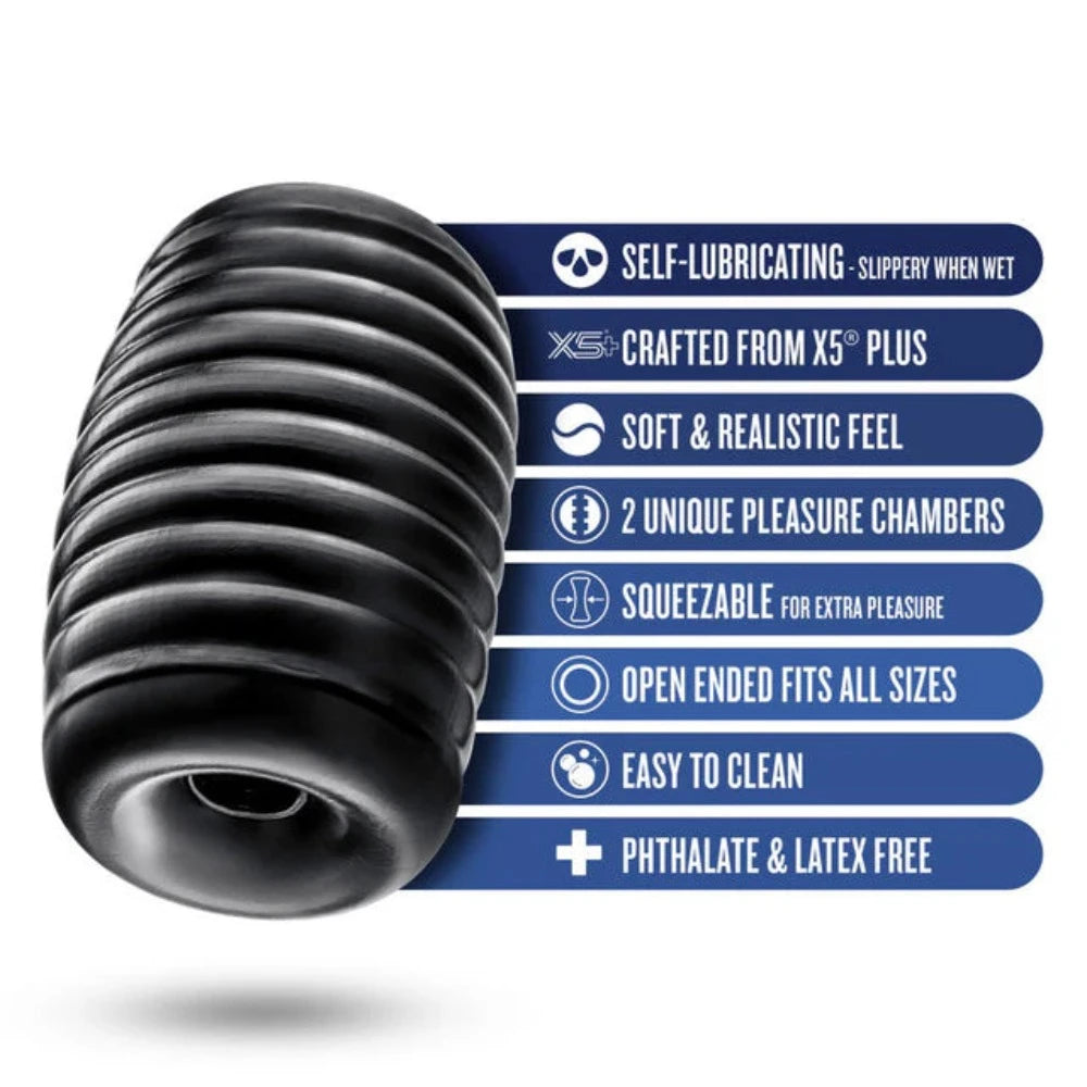 Rize "Grasp" Self-Lubricating Stroker -Black
