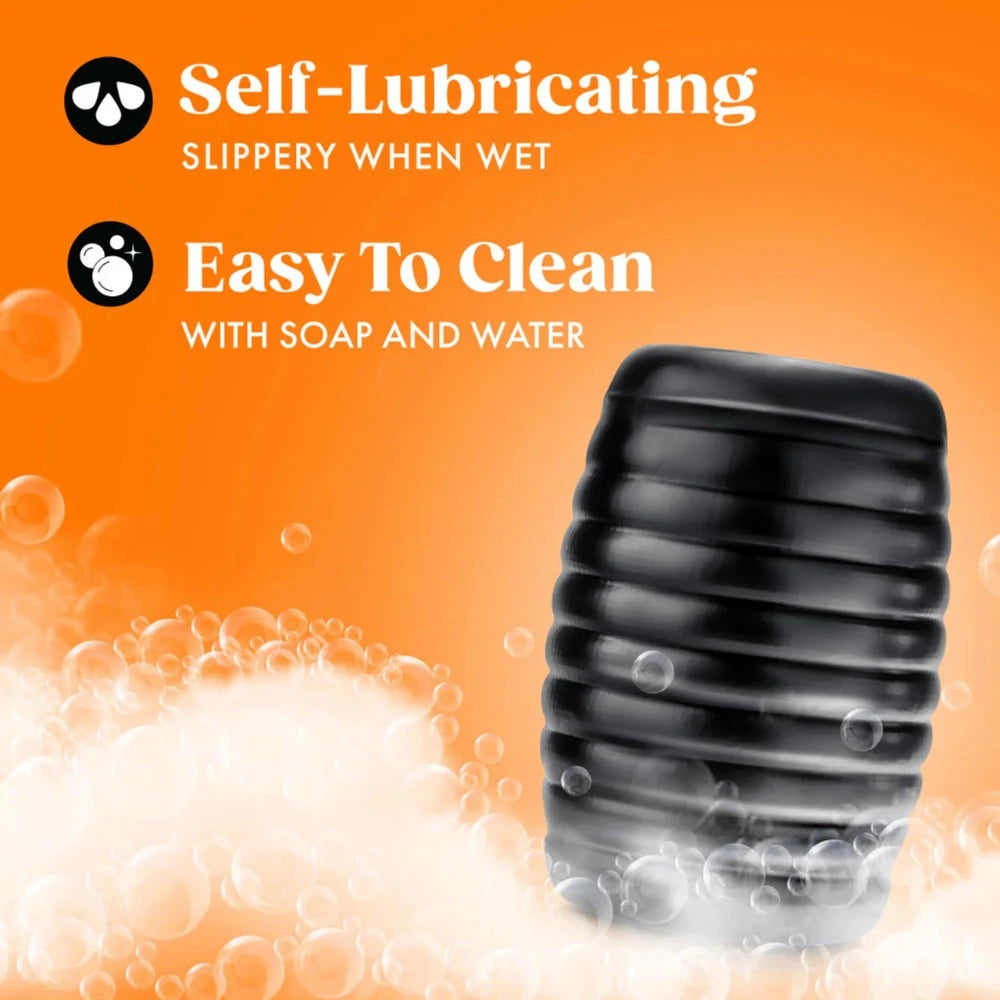 Rize "Grasp" Self-Lubricating Stroker -Black