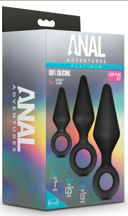 Anal Adventures Platinum 'Loop' Plug Kit