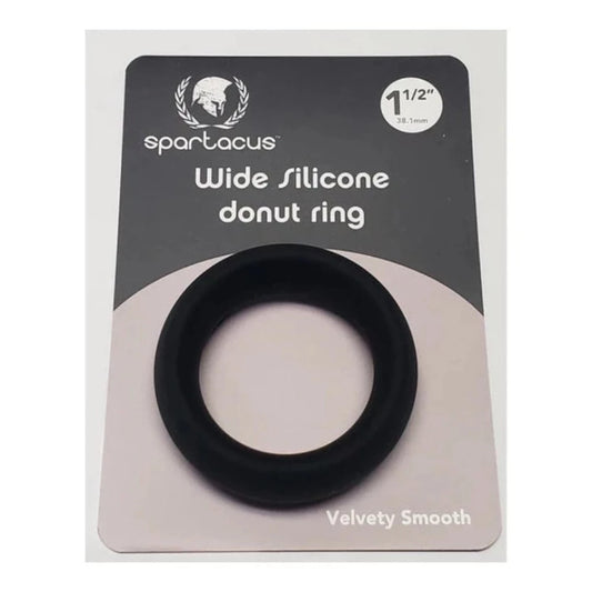Spartacus  1.5" Wide Cock Ring -Black