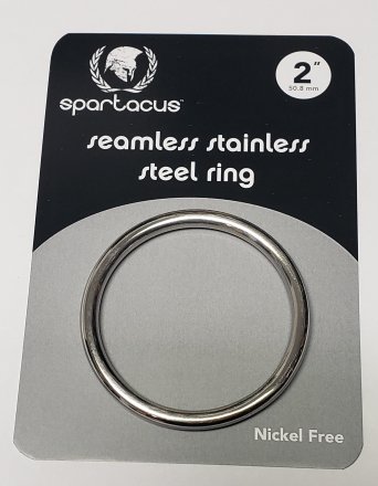 Spartacus 2" Stainless Steel Seamless Cock Ring