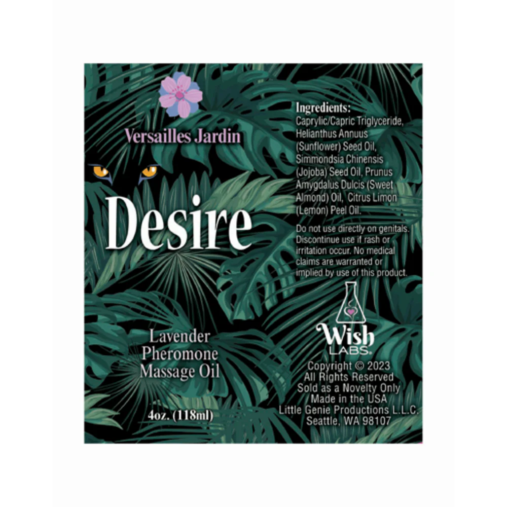 Desire ''Pheromone'' Massage Oil -Lavender