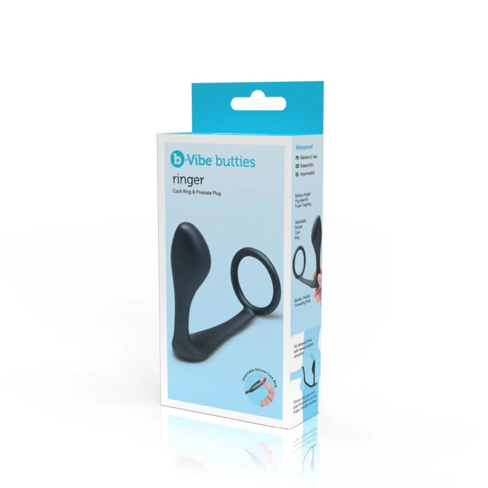 b-Vibe 'Ringer' Cock Ring & Prostate Plug