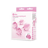 B-Vibe Glass Rose Plugs 2pk - Pink