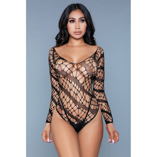 Be Wicked Let Me Love You Bodysuit - Black