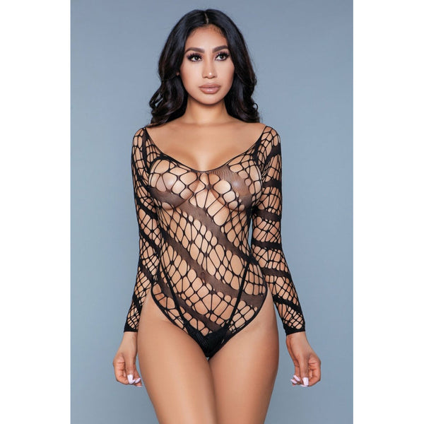 Be Wicked Let Me Love You Bodysuit - Black