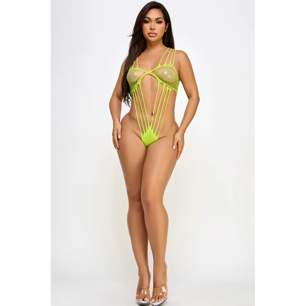 Be Wicked Karina Bodysuit - Neon Green - view 5