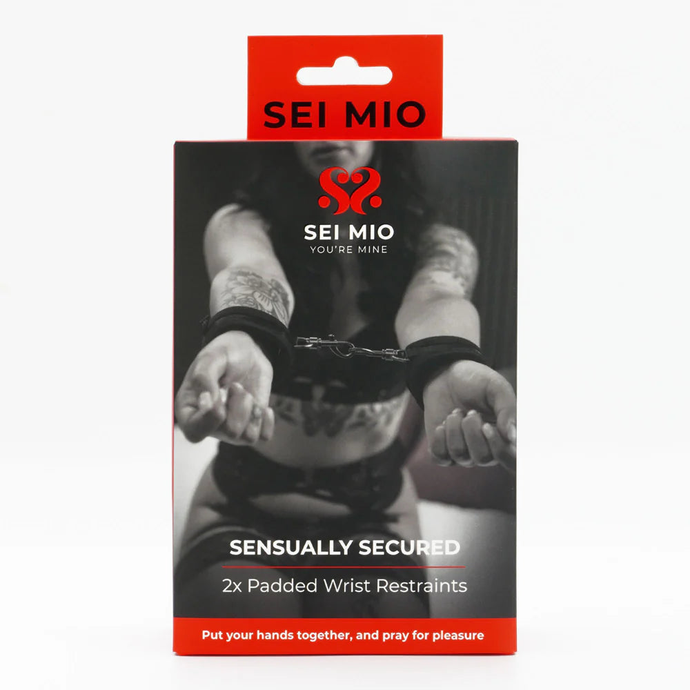 SEI MIO Sensually Secure Padded Wrist Restraints