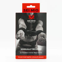 SEI MIO Sensually Secure Padded Wrist Restraints