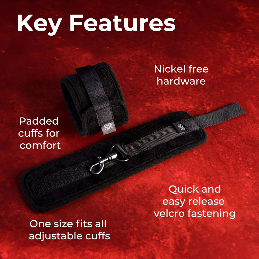 SEI MIO Sensually Secure Padded Wrist Restraints