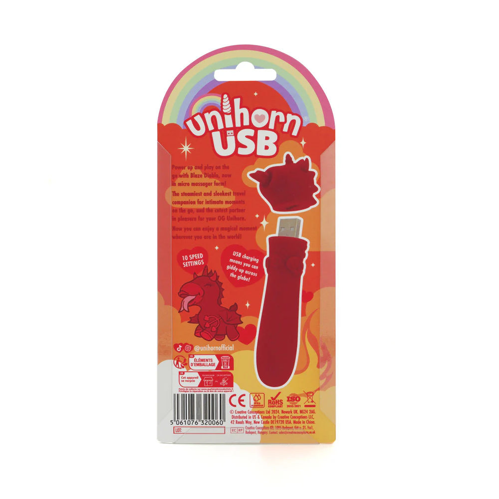 Unicorn USB "Blaze Diablo"  Bullet Vibe -Red