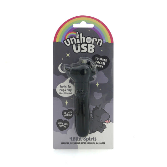 Unicorn USB 'Wild Spirit' Bullet Vibe -Black