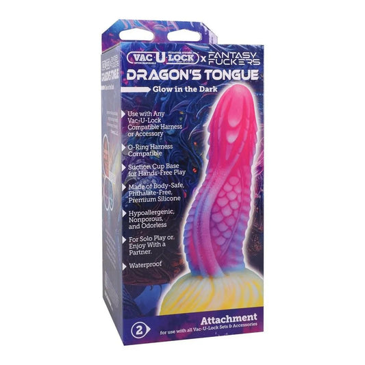Vac-u-Lock X Fantasy Fuckers 'Dragons' Tongue Dildo