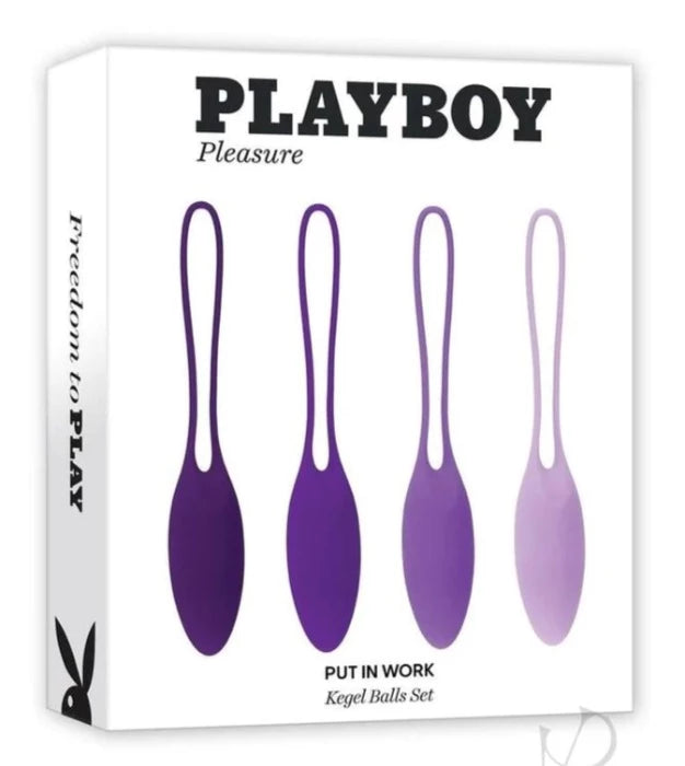Playboy 'Put It To Work' Kegal Ball 4pc Set