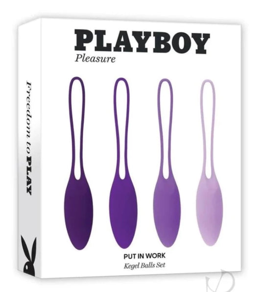 Playboy 'Put It To Work' Kegal Ball 4pc Set