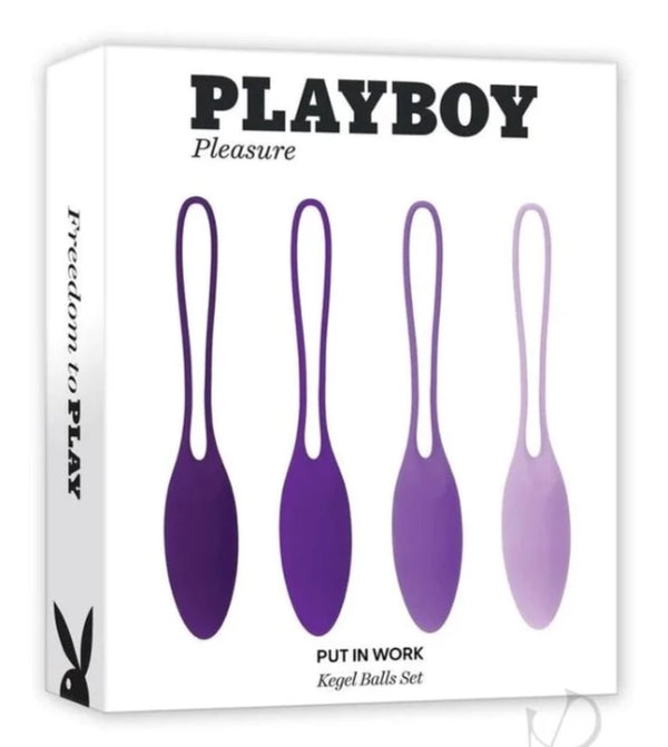 Playboy 'Put It To Work' Kegal Ball 4pc Set