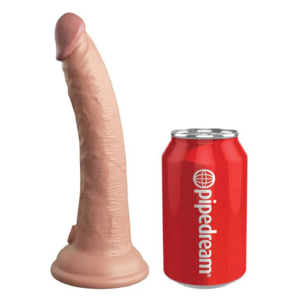 King Cock Elite - Dual Density 7" Dildo -Beige