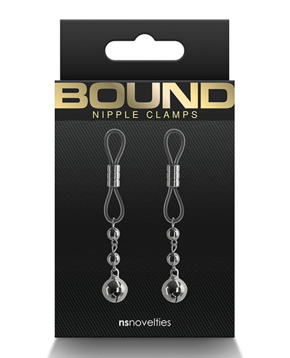 Bound Nipple Clamps "D1" –Gunmetal Gray