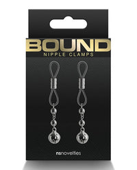 Bound Nipple Clamps "D1" –Gunmetal Gray