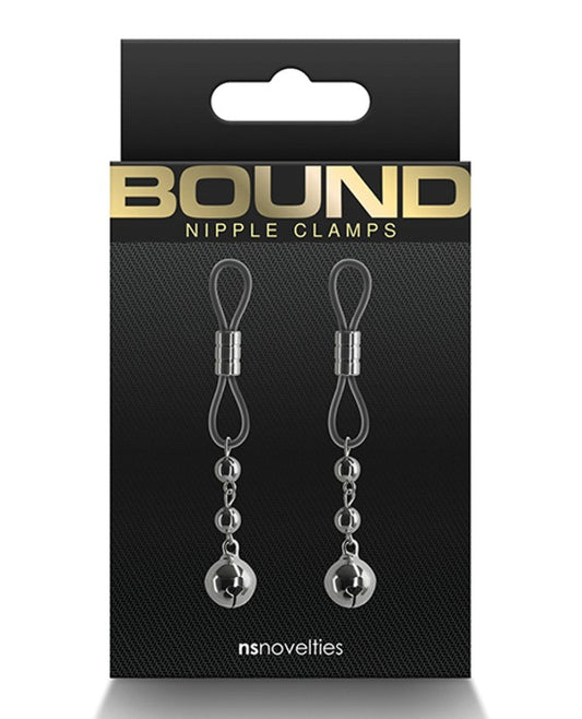 Bound Nipple Clamps "D1" –Gunmetal Gray