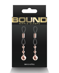 Bound "D1" Nipple Clamps -Rose Gold