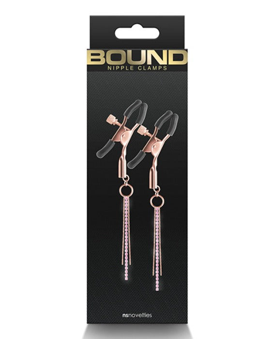 Bound "D3" Nipple Clamps -Rose Gold