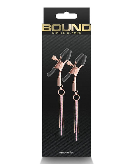 Bound "D3" Nipple Clamps -Rose Gold