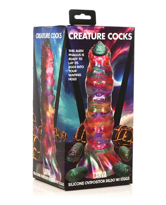 Creature Cocks "Larva Ovipositor" Dildo w/Eggs