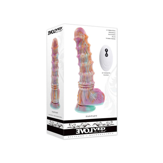 Evolved 'Fantasy' Girthy r/c Dildo Vibe