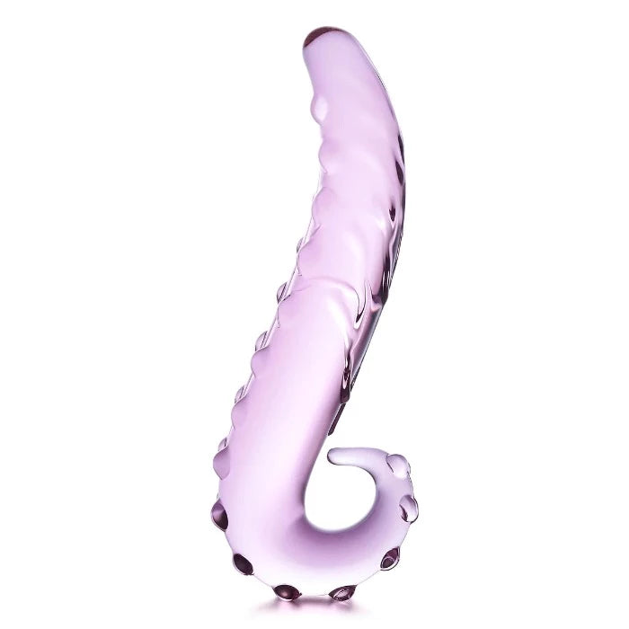 gläs Lick-It 6" Glass Dildo -Pink