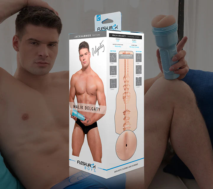 Fleshjack Boys Malik Delgaty Jackhammer Stroker
