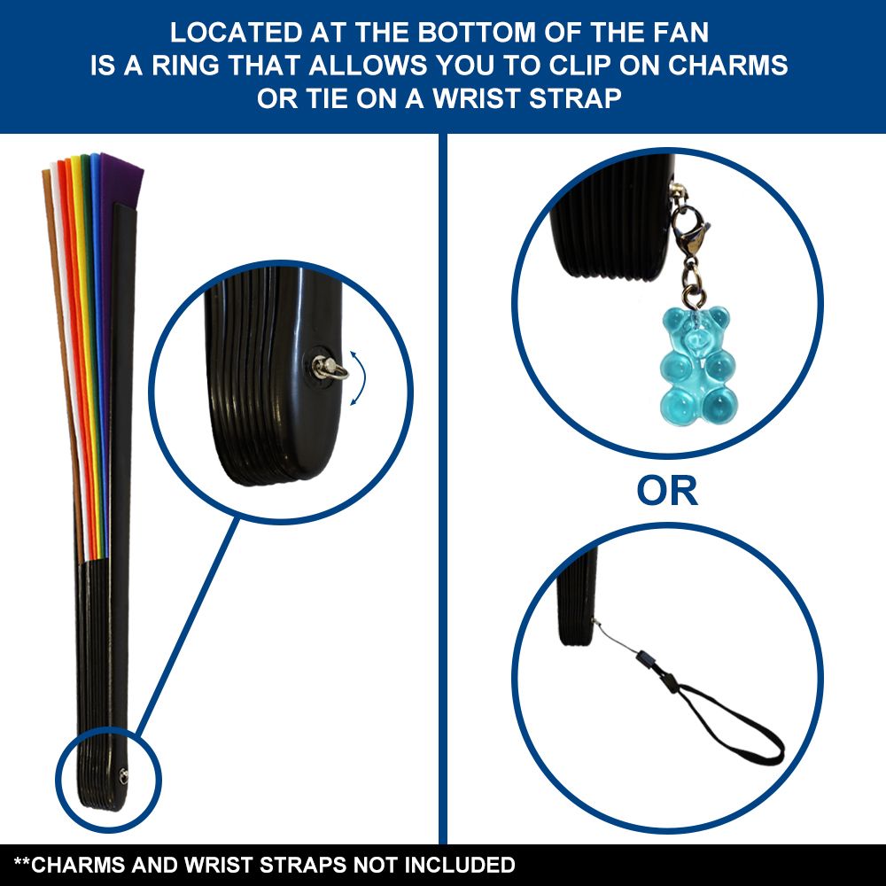 Progress Pride Hand Fan - Plastic