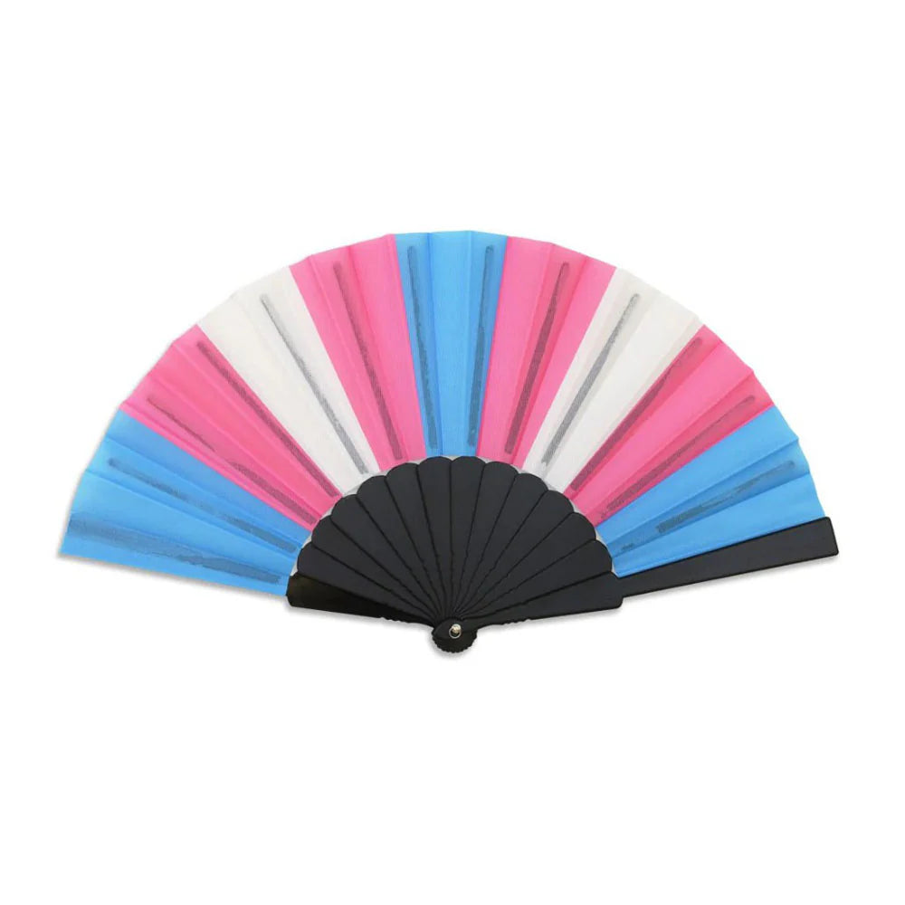 Transgender Pride Hand Fan - Small, Plastic