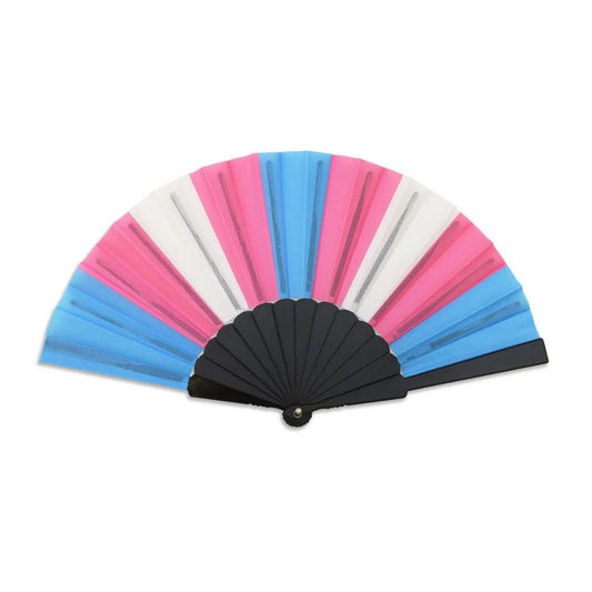 Transgender Pride Hand Fan - Small, Plastic