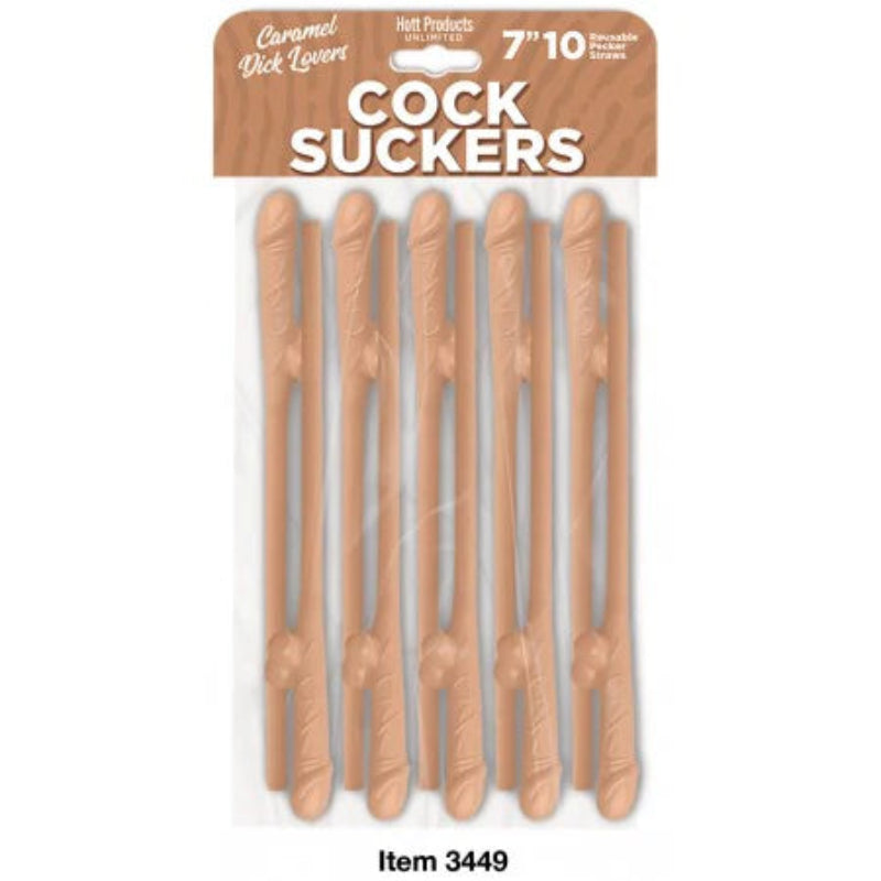 Cocksucker Reusable Straws in caramel