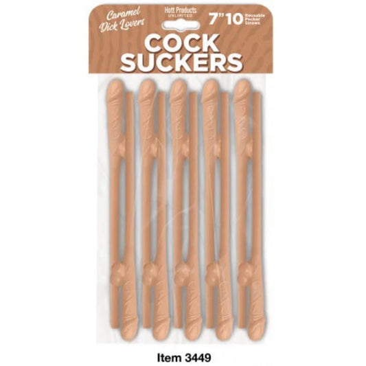 Cocksucker Reusable Straws in caramel