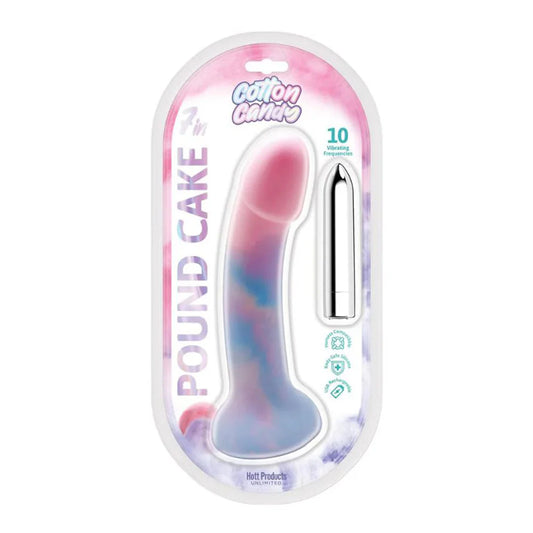 Cotton Candy 'Pound Cake' 7inch Vibrating Dildo