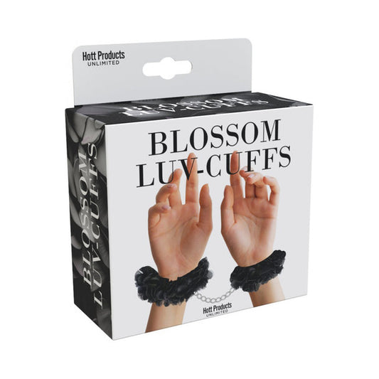Blossom Luv Cuffs Flower Hand Cuffs -Black