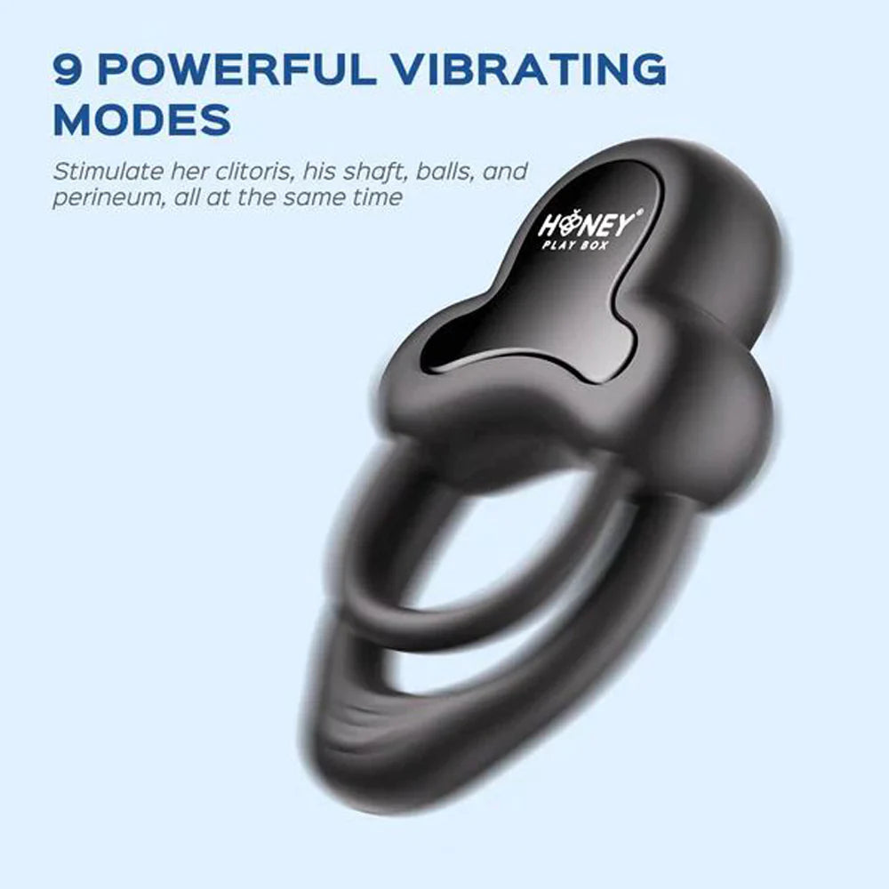 Honey 'Anello' App-Controlled Vibrating Double C/Ring