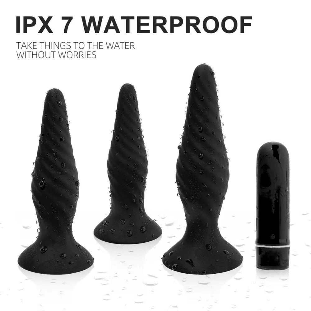 Honey "Idris" R/C Vibrating Anal Plug Set 5pc