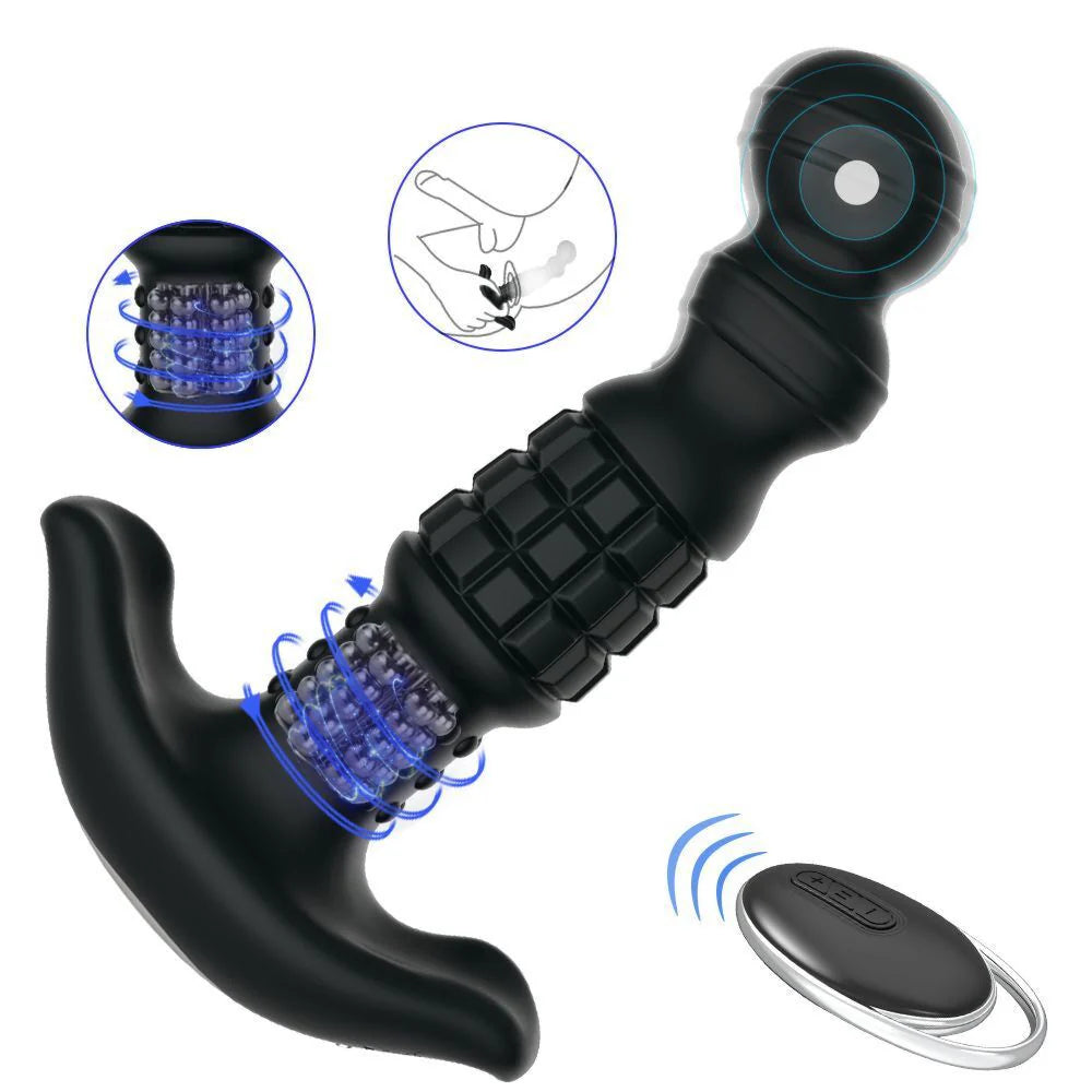 Honey 'Pineapple Man' Rolling Beads Prostate Massager