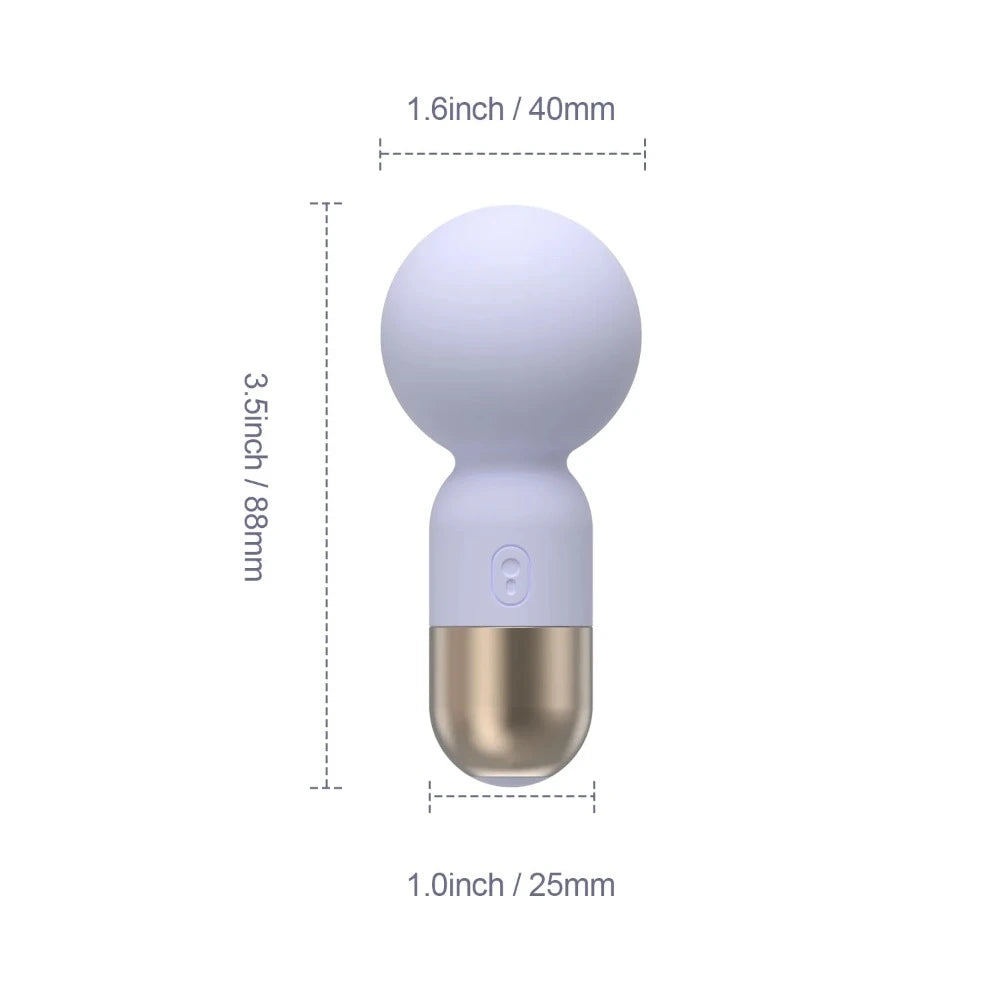 Honey "Pokewan" Pocket Mini Vibrating Wand -Purple