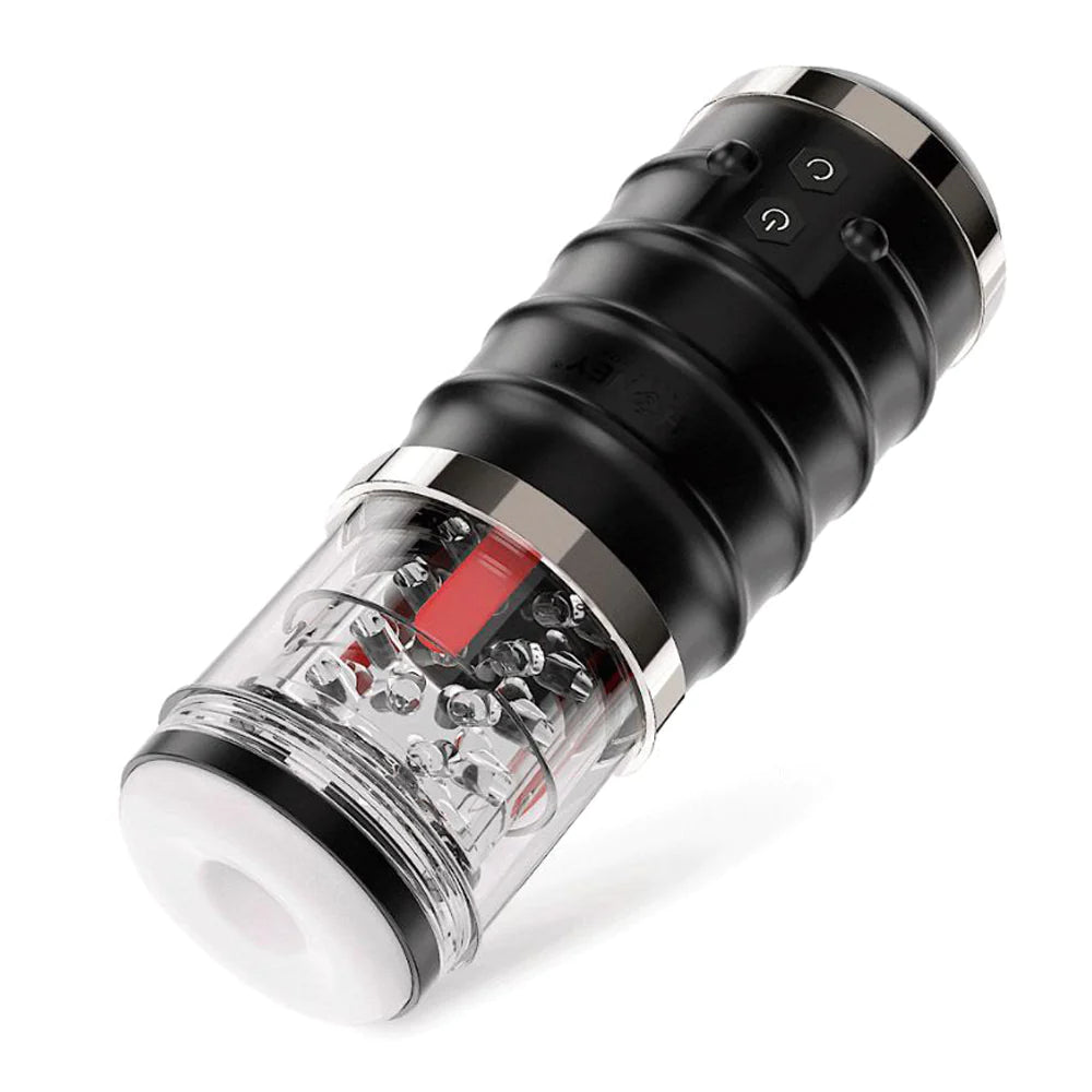 Honey 'Warrior' Auto Thrusting Male Stroker -Black